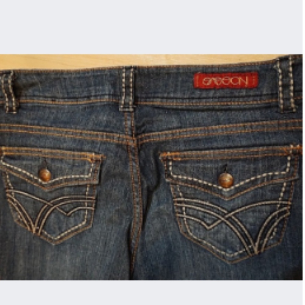 Sasson Dark Denim Stitch Jeans Size 4